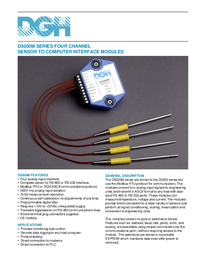 Thumbnail of document Data Sheet - D5400M Modbus Thermistor Input Modules